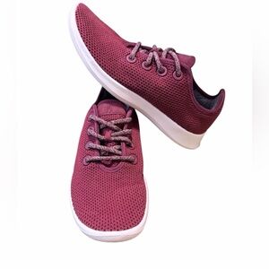 Allbirds Tree Runner Women’s Maroon Knit Sneakers